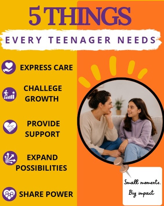 🧡🫂Every teenager needs more than advice they need support, encouragement, and people who believe in them. 💜

These 5 simple actions can make a lasting difference in a young person’s life.

Which one do you think has the biggest impact? Tell us in the comments. 👇#parentplace #healthyyouthnetwork #youthsupport #parenting #community