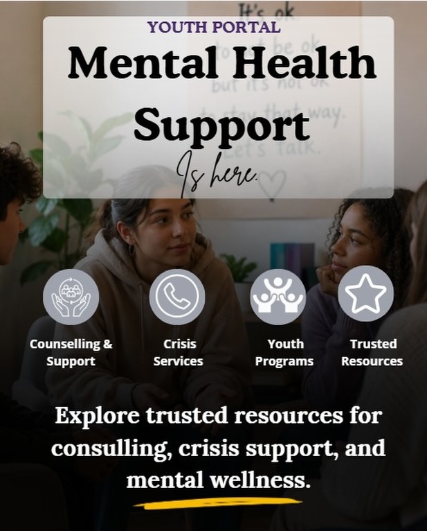 You don’t have to figure it out alone. 💙

Youth Portal connects young people with trusted mental health resources, counselling, crisis services, and youth programs all in one place.

Visit the link in our bio to learn more.#mentalhealth #youth #youthportal #futureready #healthyyouthnetwork
