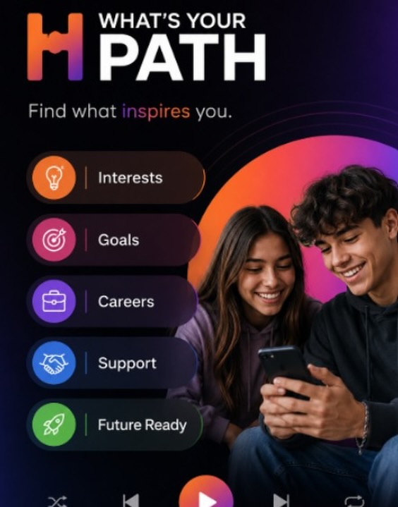 Your future is full of possibilities. ✨

Explore your interests, set meaningful goals, discover career opportunities, and find the support you need all with What’s Your Path.

Your path starts here. 💜#healthyyouthnetwork #whatsyourpath #careerjourney #future #student